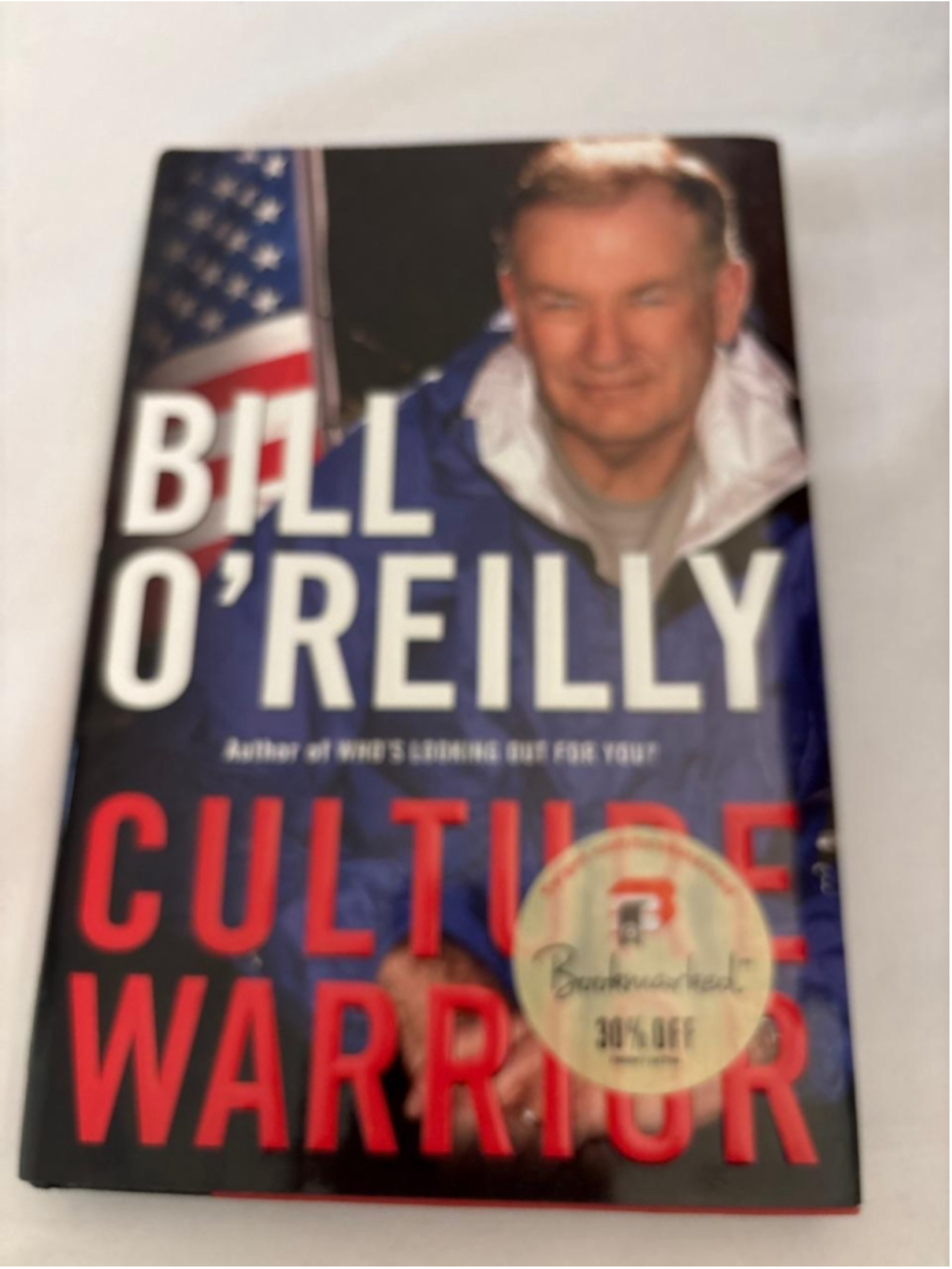 Culture Warrior Bill O'Reilly Hardcover Book Politics Nonfiction #E35